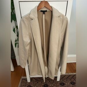 Banana Republic Factory women’s medium tan long open blazer light jacket